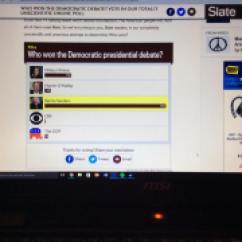 Slate Poll from last night.